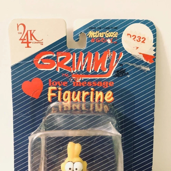 Vintage  1989 Grimmy Love Message Figurine 3 Inch Mother Goose and Grimm - Picture 5 of 12